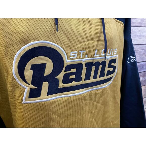 Vintage 90s Y2K NFL St Louis Los Angeles Rams Coat Jacket Puffer Size 2XL - Picture 10 of 13